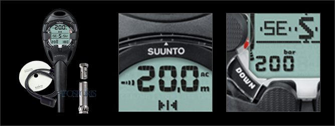 SUUNTO Cobra3 black with usb & quick release