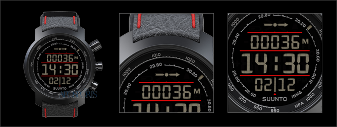SUUNTO Elementum Terra Negative Black-Red Leather