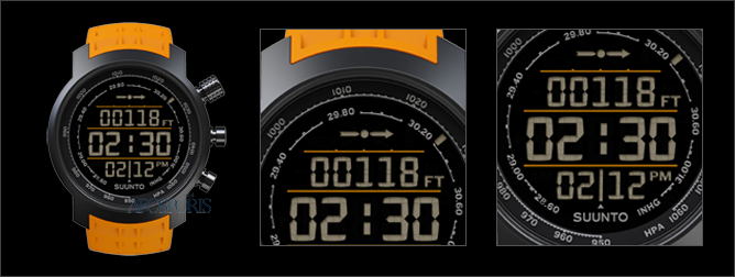 SUUNTO Elementum Terra Negative Amber Rubber
