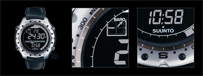 SUUNTO X Lander Black With Leather Strap